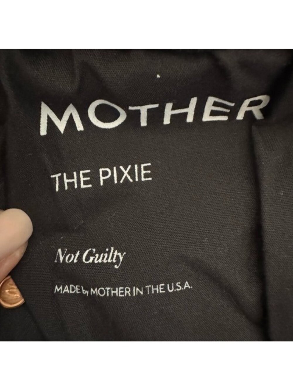 Mother Jeans The Pixie Ankle Fray in Not Guilty Black 31 - Picture 8 of 13